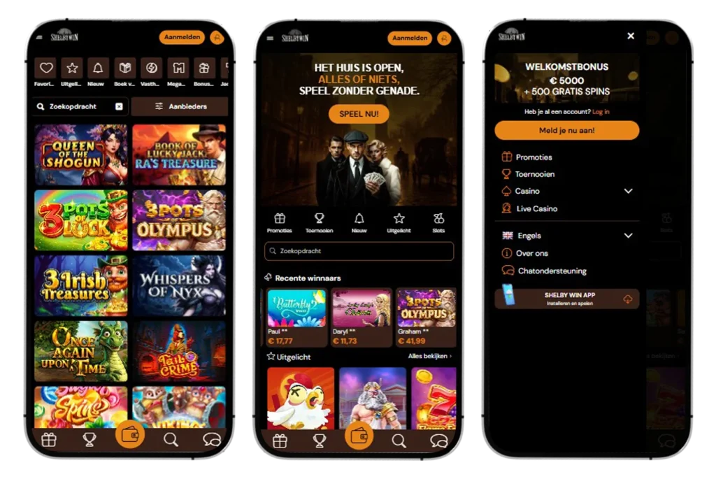 ShelbyWin Casino App